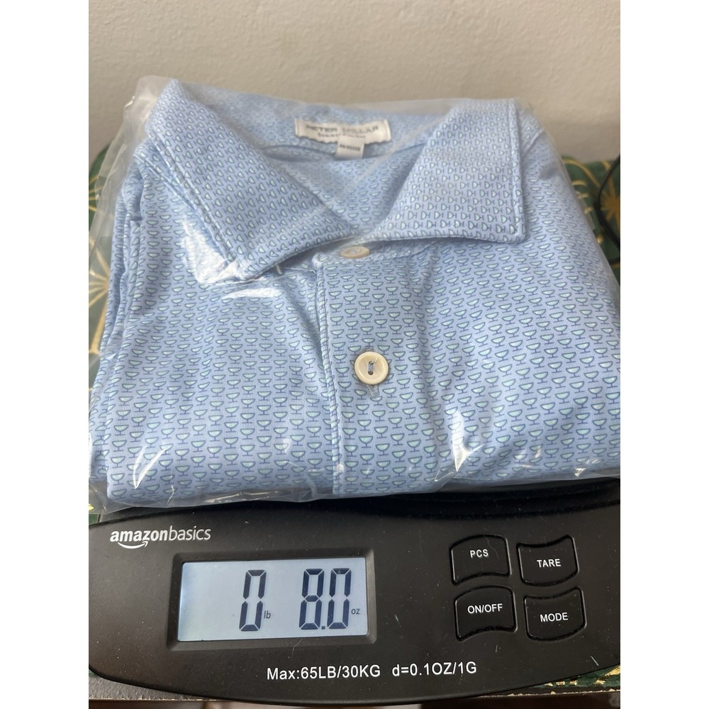 Peter Millar Polo Shirt Mens Large Summer Comfort Martini Glass - Picture 11 of 11